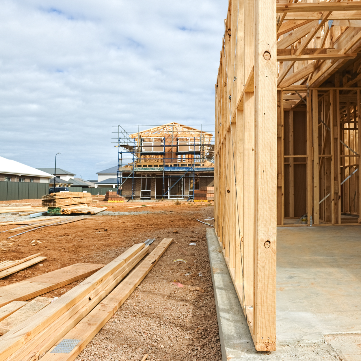 Timber frame construct and erect service Construction and erection services from DG Timber Solutions for timber frame houses and constructions